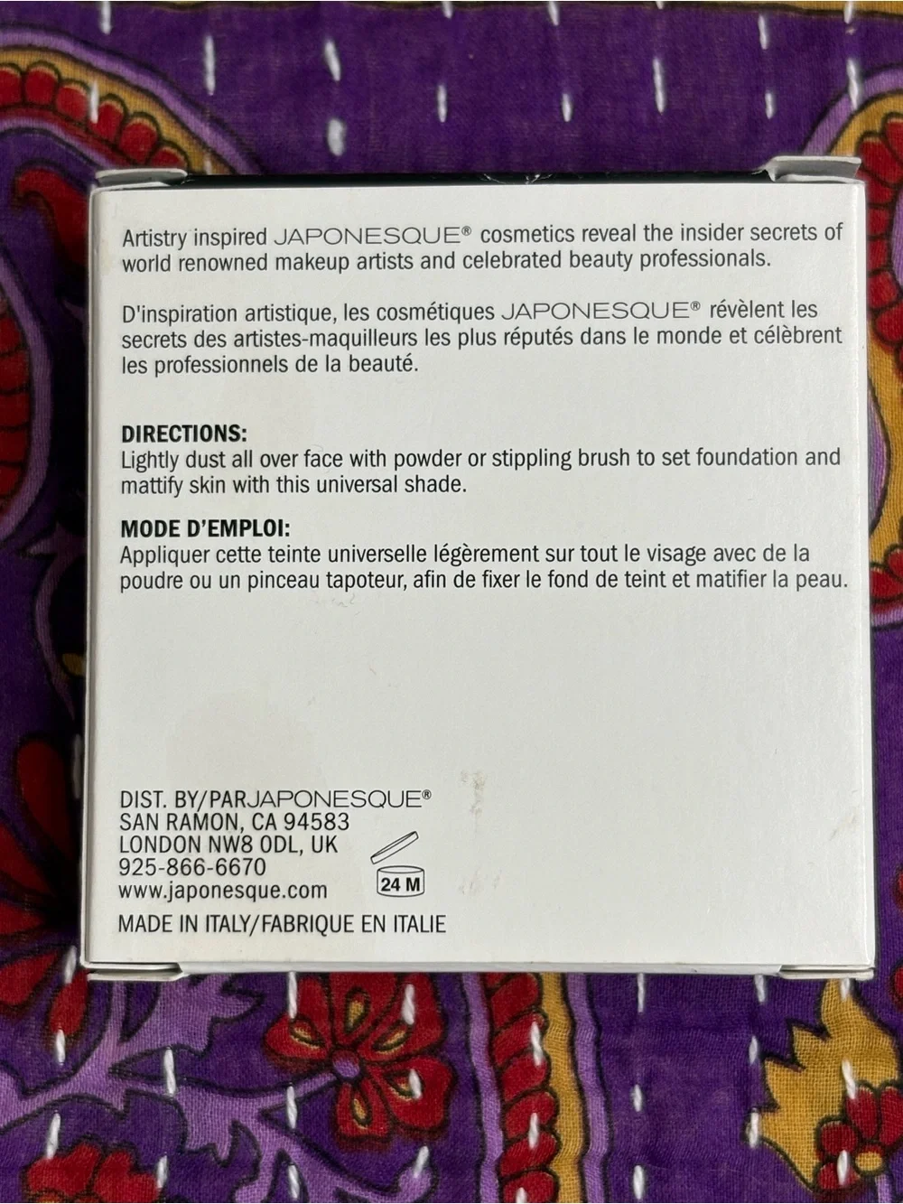 Japonesque Velvet Touch Finishing Powder - White Shade #3